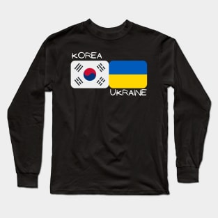 Korean Ukrainian - Korea, Ukraine Long Sleeve T-Shirt